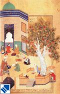 An oriental miniature of student life in a madrassah