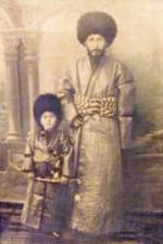 Isfandir with one of his sons
