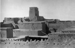 The Khiva watchtower, facing west towards the Turkoman menace
