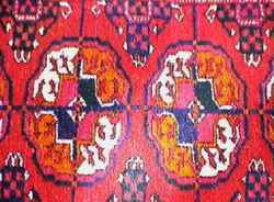 The Tekke carpet is thought to have been influenced by the Nestorians and contain the three crosses of Calvary in its design.