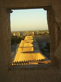 Wall at dusk