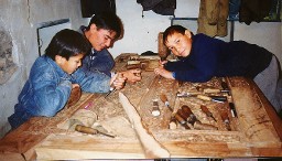 Young craftsmen at work